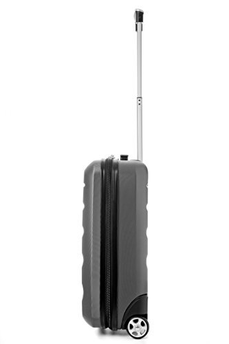 Aerolite Hartschalenkoffer 55x40x20cm Reisekoffer Handgepäck TSA Schloss schwarz - 5038230135075