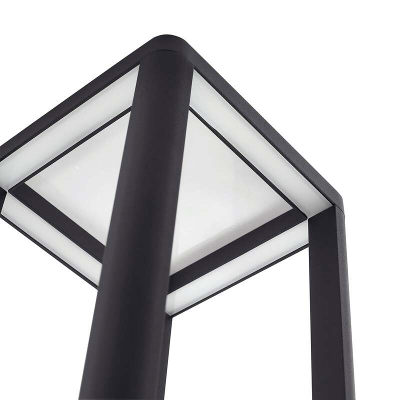 Lucande LED-Außenleuchte Thorvid 180 cm schwarz IP65 8 W 1000 lm 3000 K - 4251911787092