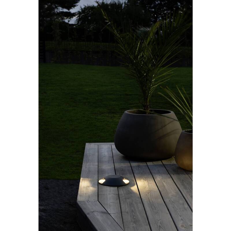 LED-Außeneinbauleuchte Konstsmide Maavalo 2x5W anthrazit IP65 900lm 3000K - 7318307879377