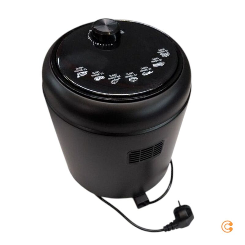 GOURMETmaxx Heißluft-Fritteuse 1000 W schwarz fettarm gesund kochen - 4067522060383
