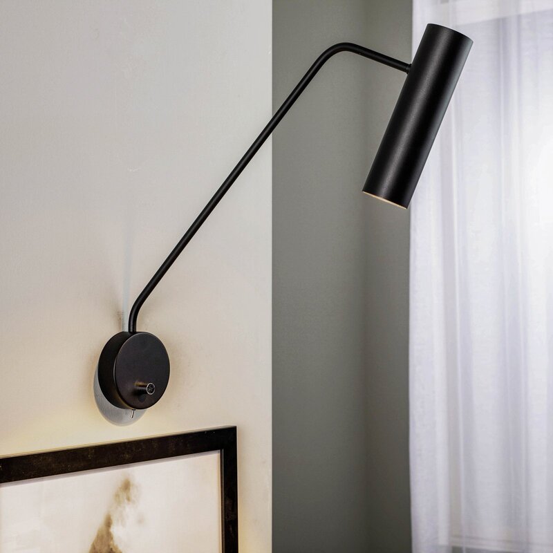 Nowodvorski-Lighting Wandstrahler Eye Super dimmbar Leuchte schwarz mit Schalter - 5903139650199