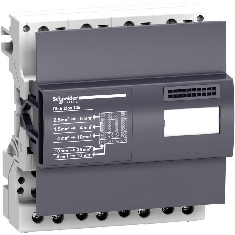 Schneider Electric Verteilerblock LVS04045 125A berührungssicher DIN-Schiene 1St - 3606481870896