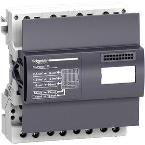 B-Ware Schneider Electric Verteilerblock LVS04045 125A berührungssicher DIN-Schiene 1St