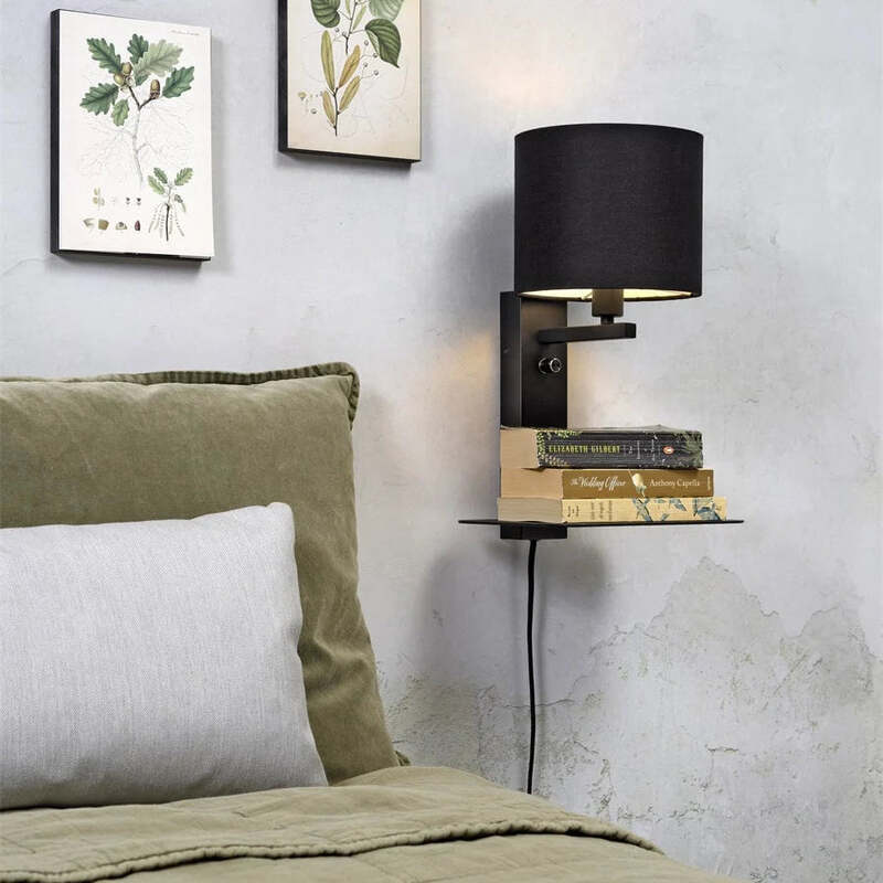 IT'S ABOUT ROMI Wandleuchte Wandleuchter Florence Schirm schwarz Indoor E14 LED - 8716248082709