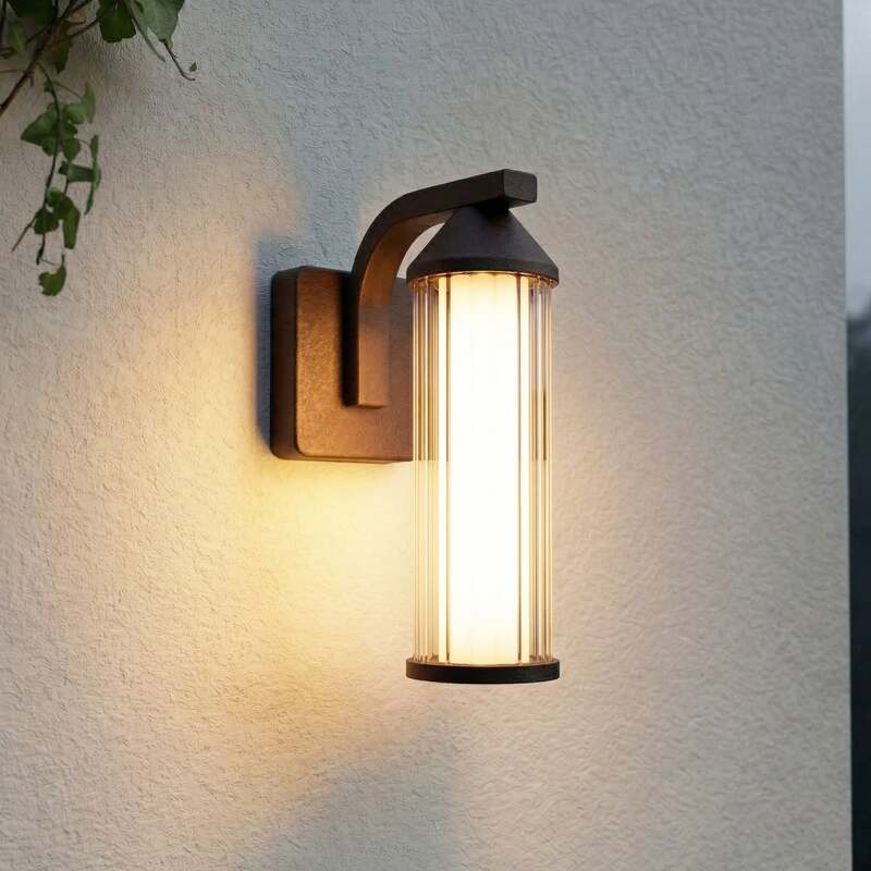 Lindby Außenwandleuchte Neravio LED Gartenleuchte rost 26cm IP54 warmweiß 1450lm - 4255830909221
