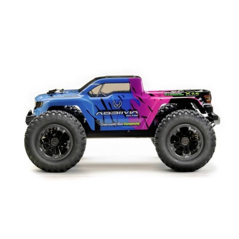 Absima Mini AMT Monster Truck 1:16 pink blau RTR 4WD Akku Lader 36 km/h - 4250650957704