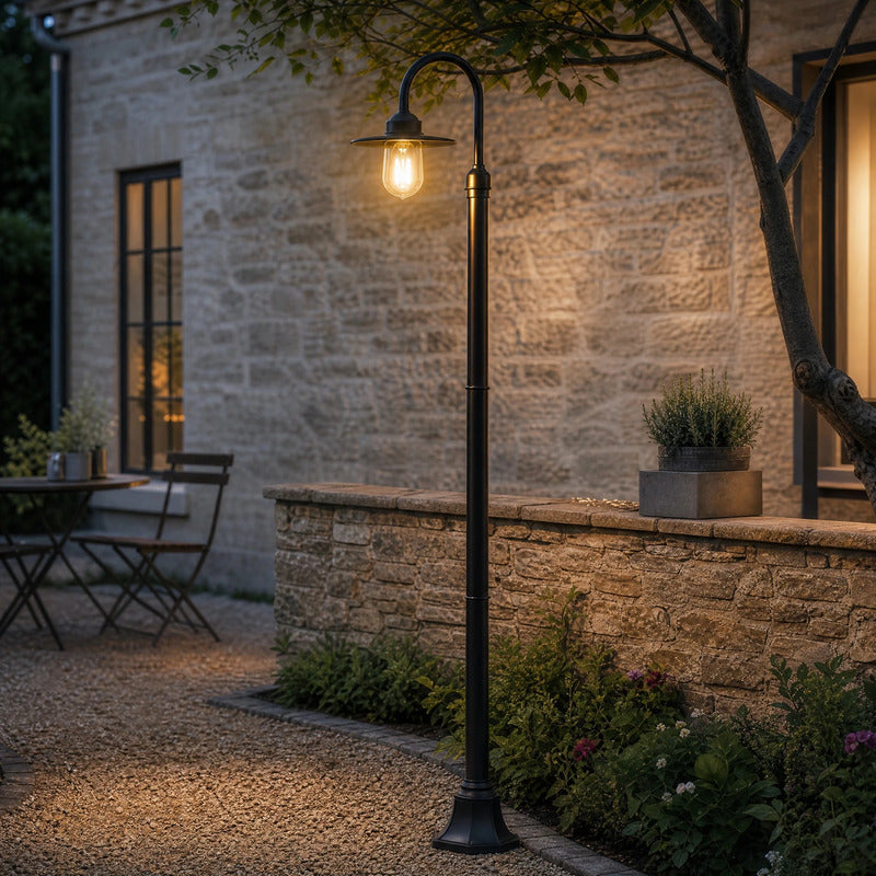 Lindby Außenleuchte Gartenleuchte Bilma LED Pollerleuchte rostfarben 220cm IP65 - 4255830911828