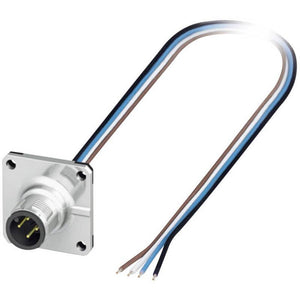 B-Ware Phoenix Contact Stecker Einbaustecker M12 Stecker Einbau 0.50m 4-pol 10 STÜCK