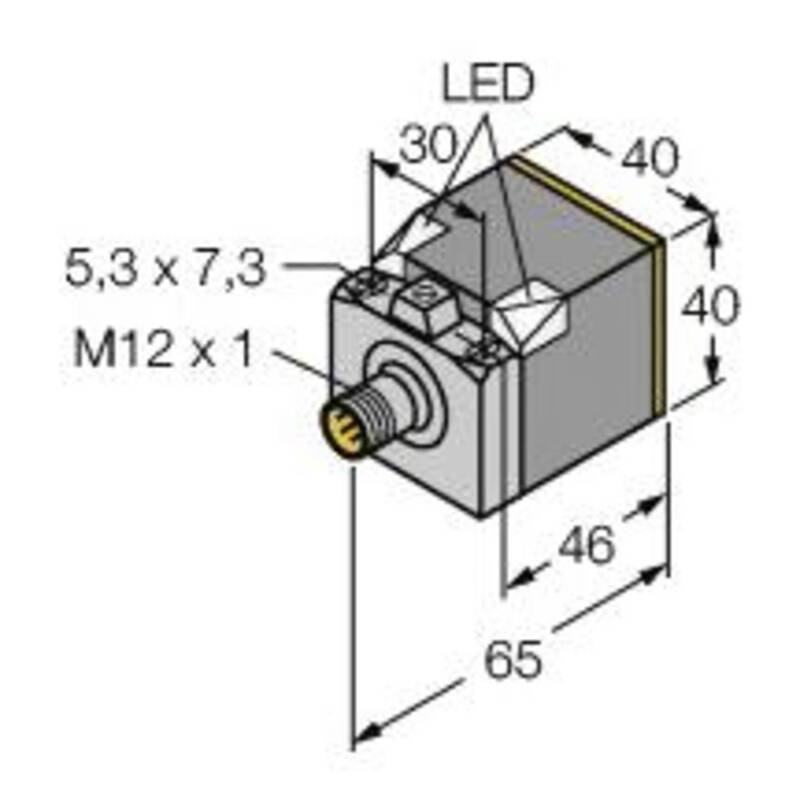 Turck Induktiver Sensor PNP Wechsler BI15U-CK40-VP4X2-H1141 Kunststoff 10-65V - 4047101075298