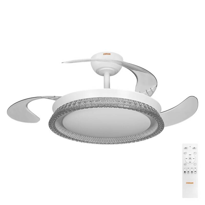 OSRAM Deckenventilator Cierzo 1220mm Ventilator mit Beleuchtung CCT RGB 60W - 4058075857872