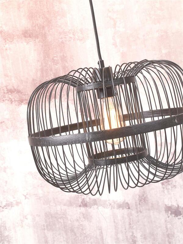 GOOD & MOJO Hängelampe Hängeleuchte Hokkaido LED Pendelleuchte schwarz 25cm Höhe - 8716248090094
