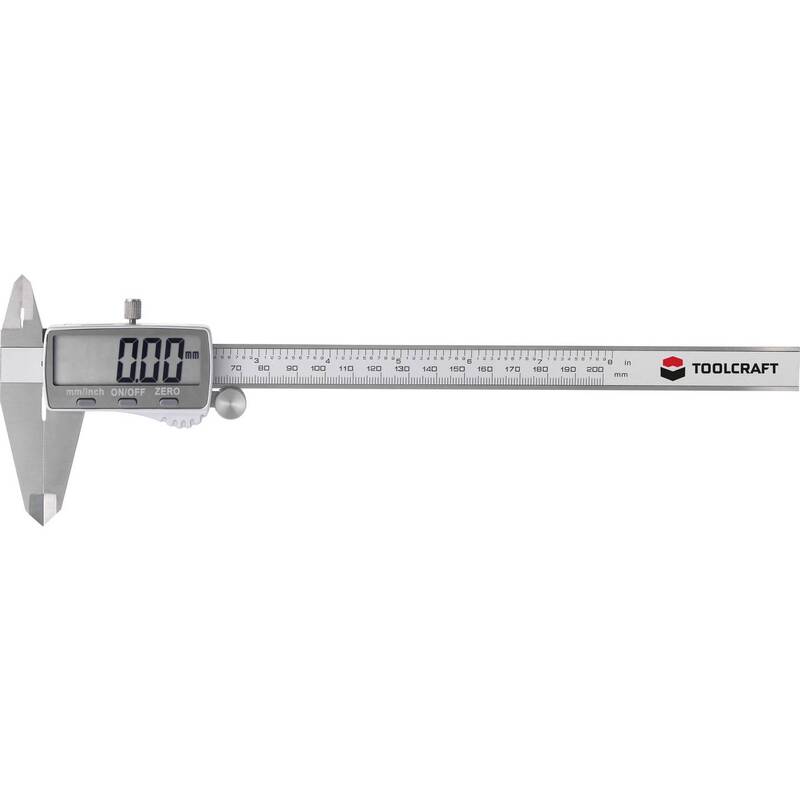 Toolcraft to-6935868 Digital Caliper 0-200mm 0.03mm Accuracy - 4064161159065