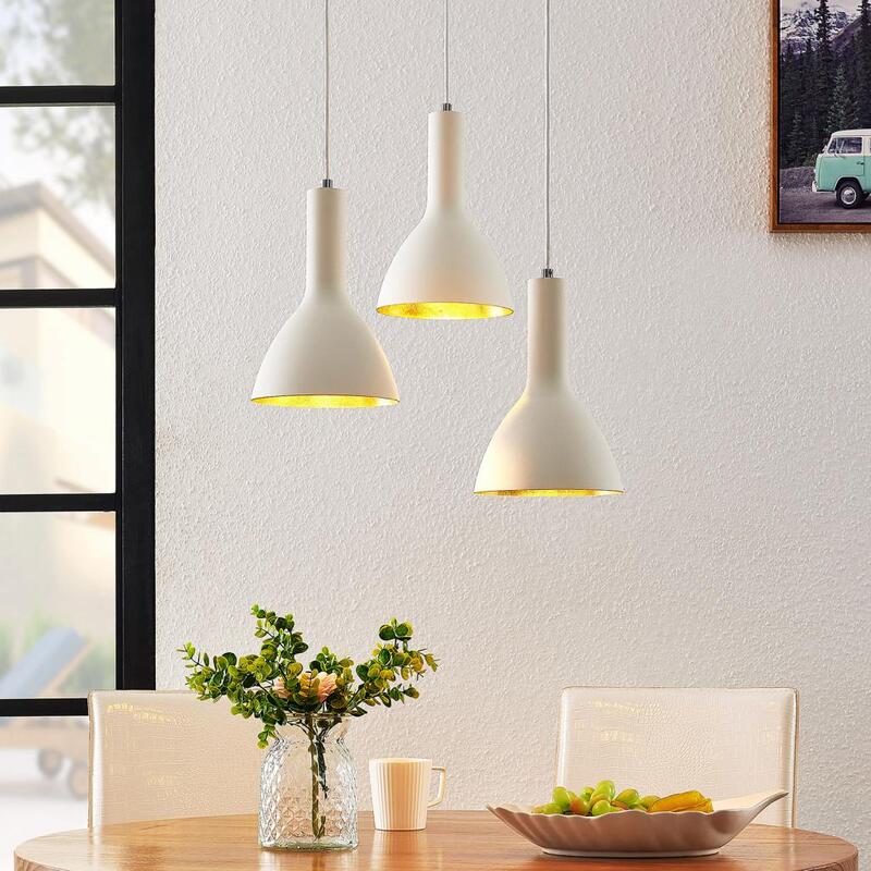 Arcchio Cosmina Hängeleuchte Hängeleuchte Lampe Leuchte Deckenlampe 3-fl rund we - 4251096577945