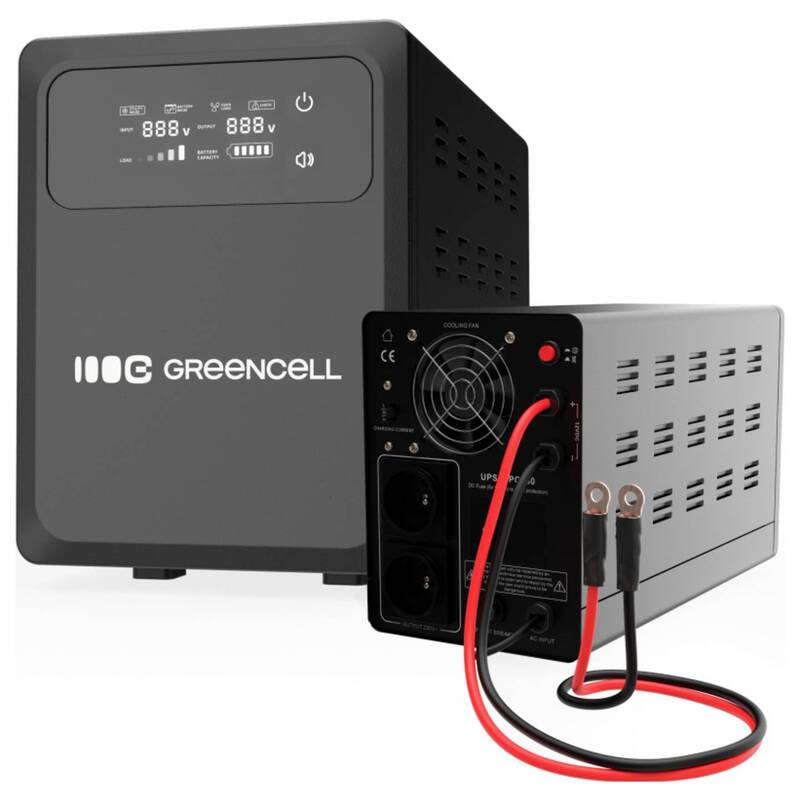 Green Cell USV Notstromversorgung Schwarz Powercore LC Display 800V DEFEKTWARE - 5904326376601