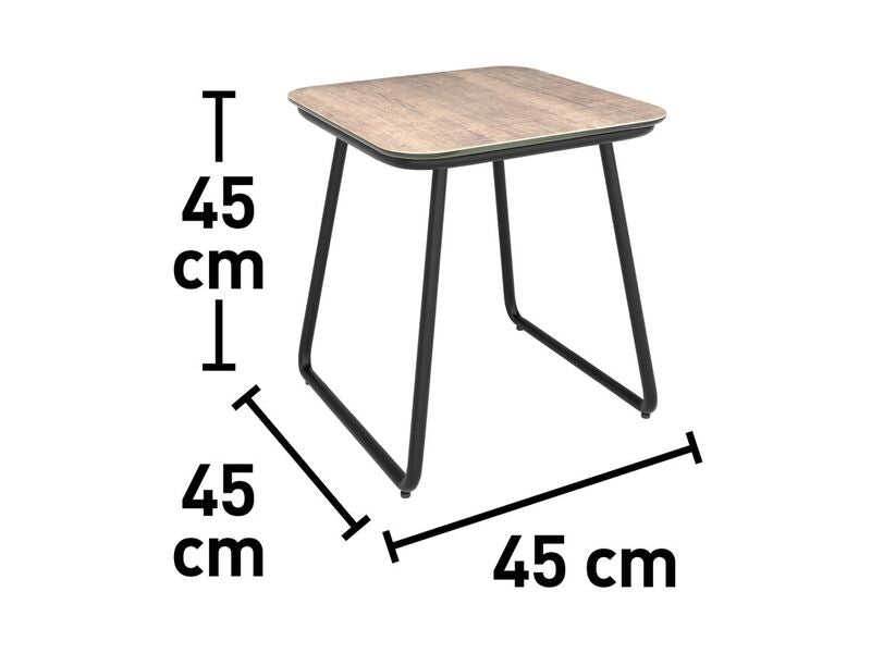 Lounge-Set Fullerton 3-teilig Wicker Stahl anthrazit-grau Gartenmöbel Sitzgruppe - 4007873338045