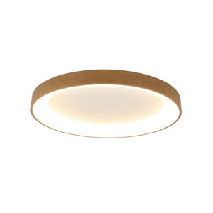 B-Ware LED-Deckenlampe Niseko II CCT 65cm dimmbar mit Fernbedienung Holzfarbe