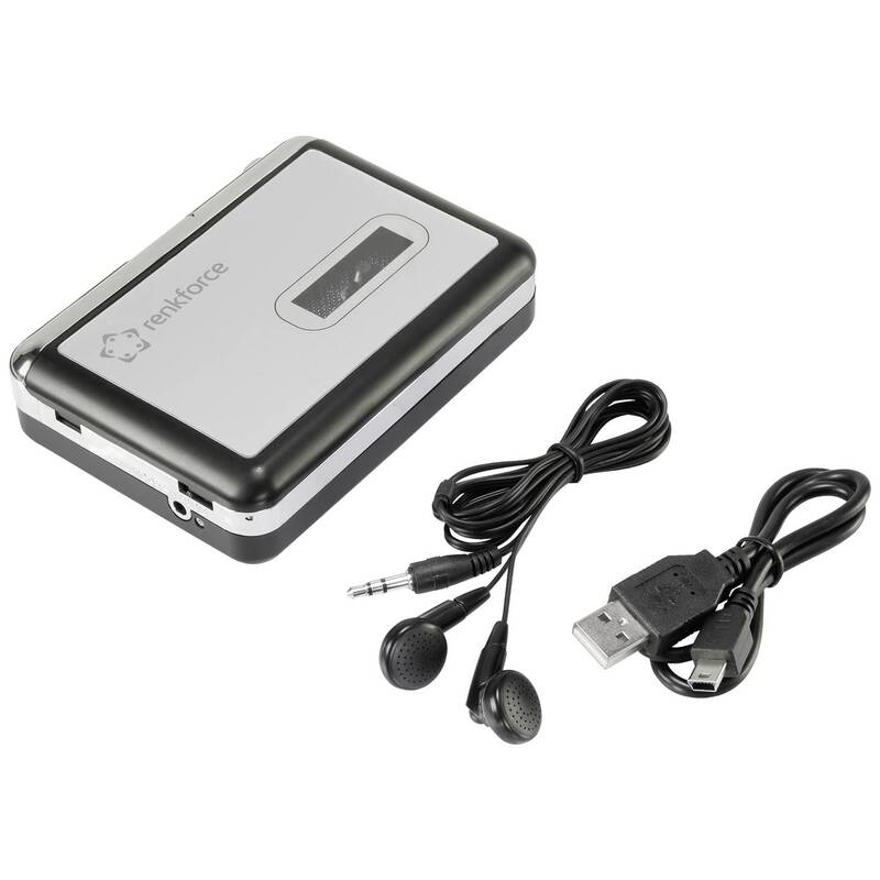 Renkforce Kassetten Digitalisierer RF-CP-170 USB Kopfhörer Musik digitalisieren - 4064161203898