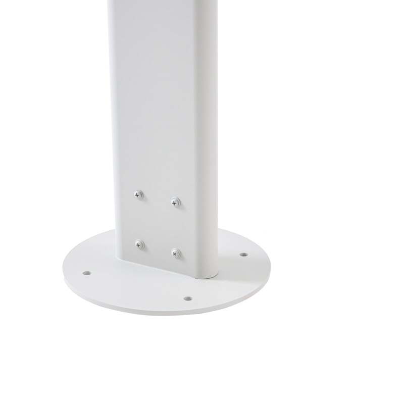 Lucande Außenleuchte Velira LED Gartenlampe 220cm hellgrau IP44 warmweiß 2700lm - 4255830907845