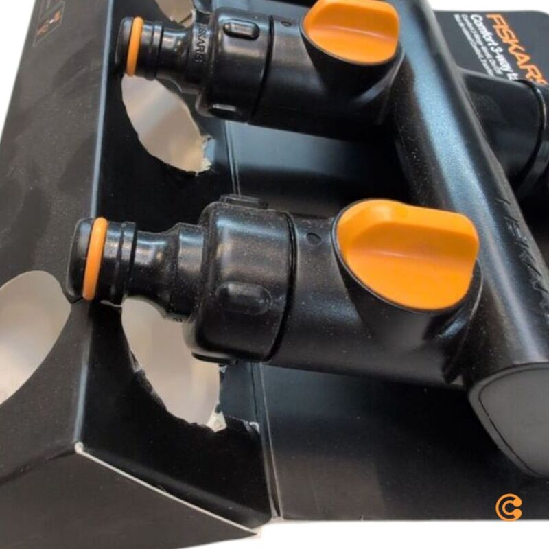 Fiskars Verteiler Ventil Hahnverbinder 3 Wege On Off Comfort Bewässerung - 6411501512697