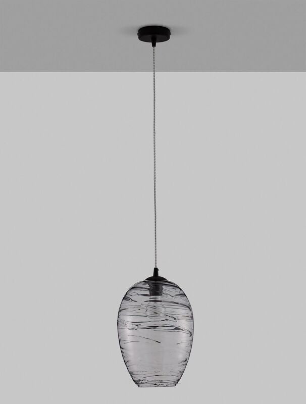 Nova Luce Pendelleuchte Hängeleuchte Lampe EVLEEN E27 LED Schwarz dimmbar Ø 23cm - 5212017434449
