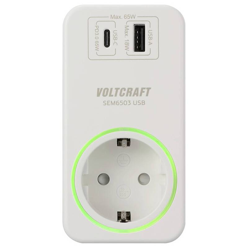 VOLTCRAFT Energiekosten-Messgerät SEM6503 USB-Schnittstelle Datenexport 3680W - 4064161293738