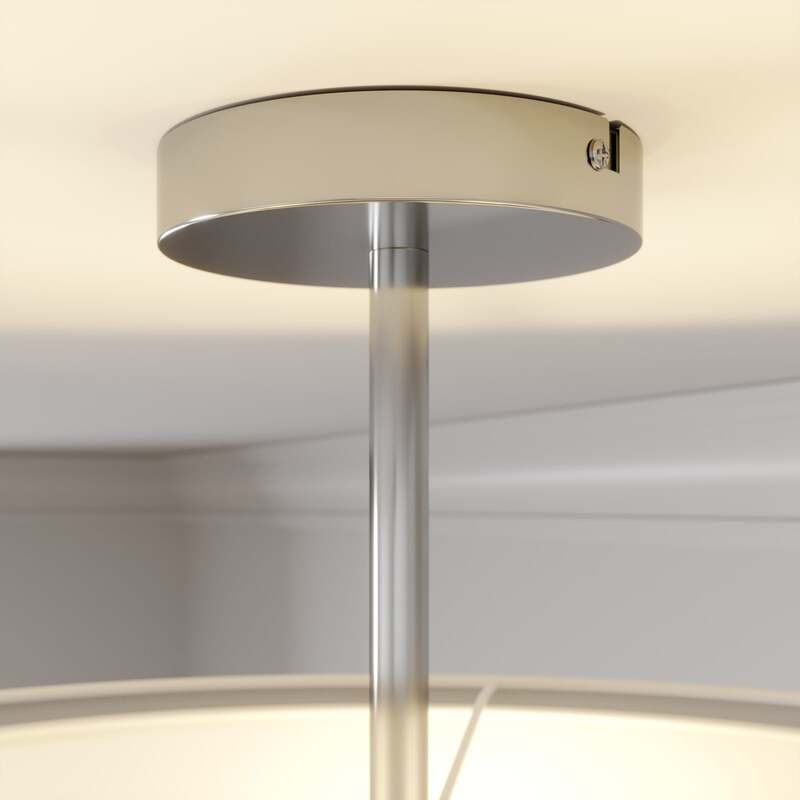 Lindby Deckenleuchte Pikka LED Lampe Leuchte dimmbar weiß Ø50cm 3-flammig - 6291106558555