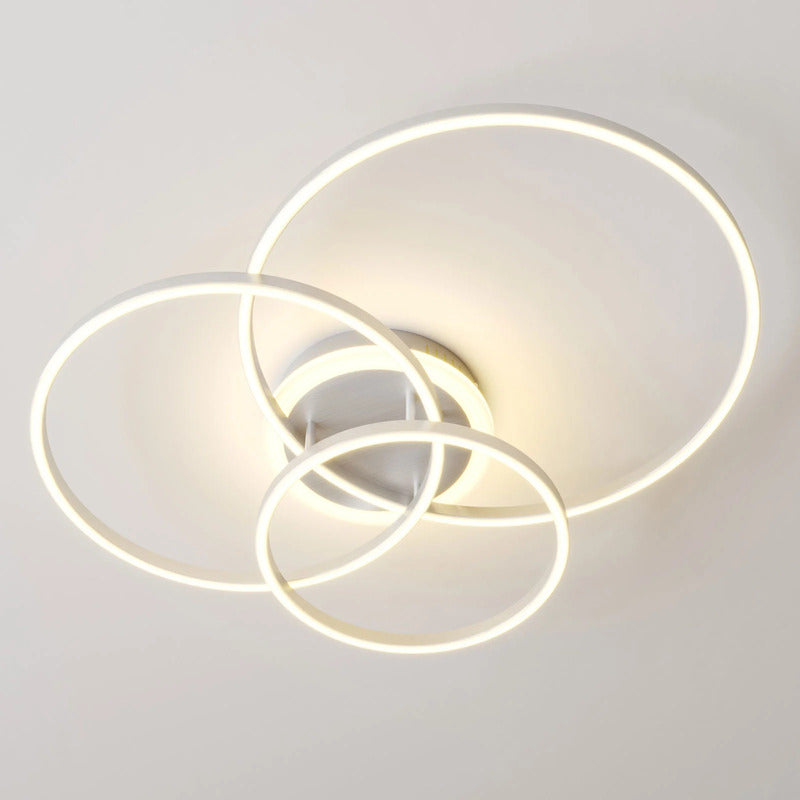 Lindby Smart Tula LED-Deckenlampe Deckenlampe Lampe Leuchte 40 W nickel Licht - 4251096575651