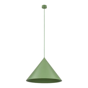 B-Ware TK Lighting Pendelleuchte Hängelampe Metall grün CONO Lampe Wohnzimmer E27 LED