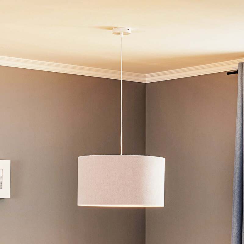 Hängeleuchte Bristol LED Pendelleuchte dimmbar grau weiß matt 25cm Höhe 45cm Ø - 5903689180603