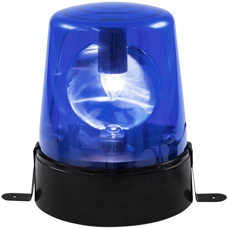 Eurolite Polizeilicht Rundumleuchte LED blau E14 1 Leuchtmittel 145x200x180mm - 4026397647358