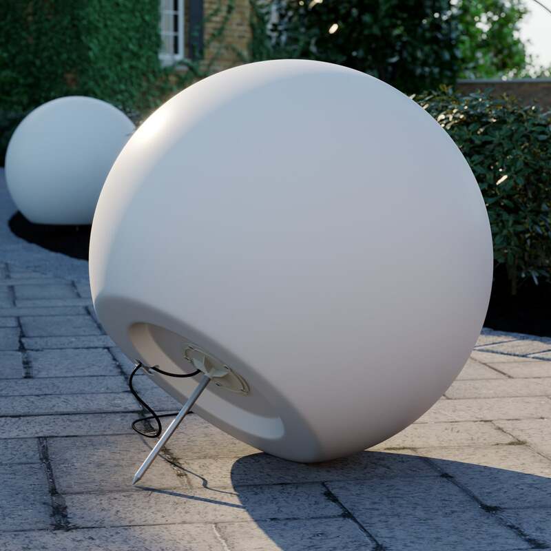 Nowodvorski Kugelleuchte Gartenleuchte Cumulus L LED Außenleuchte weiß Ø60cm - 5903139697897