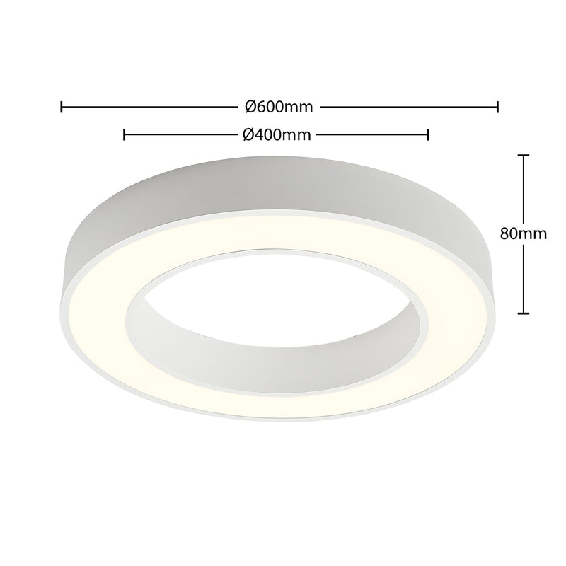Arcchio Deckenleuchte Sharelyn LED dimmbar Lampe Leuchte weiß Ø60cm 3700lm - 4251096596960