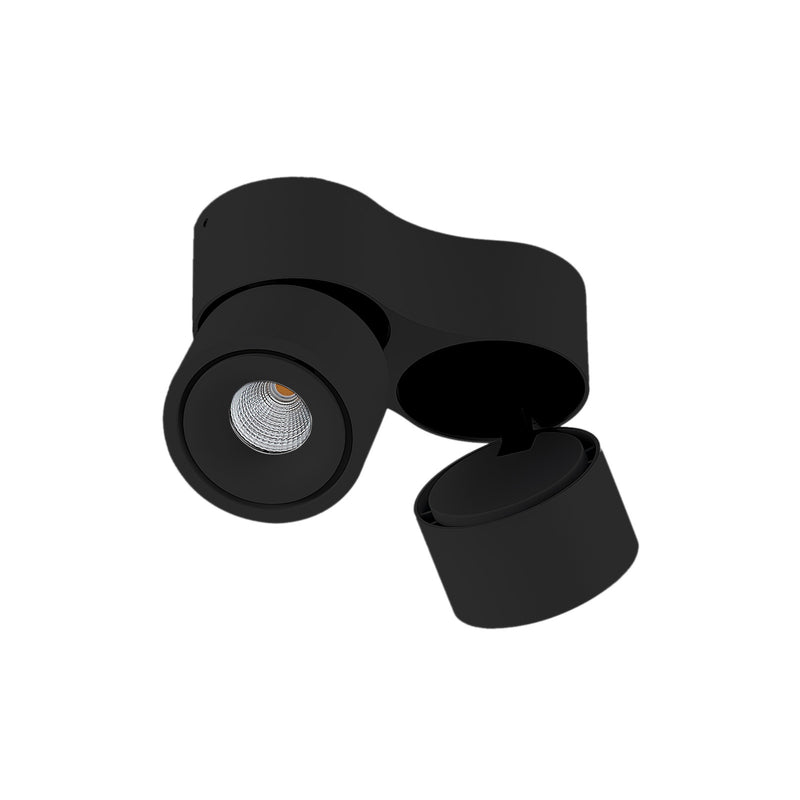 Arcchio Deckenstrahler Rotari LED dimmbar 2-flg schwarz Aluminium 1960lm 3000K - 4251911785470