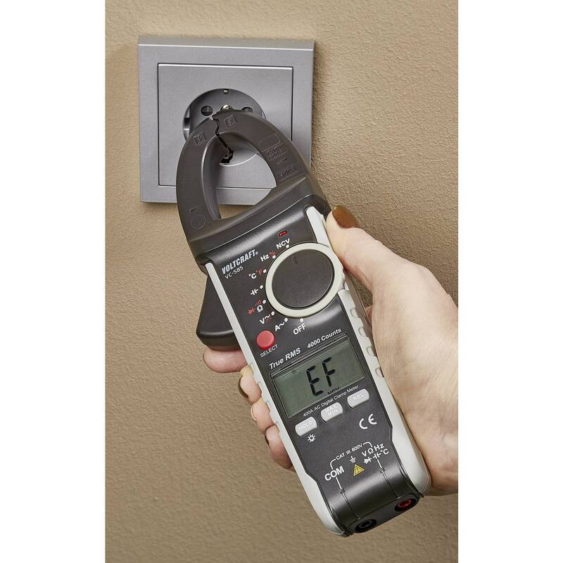 Voltcraft Stromzange VC585 digital CAT III 600V True RMS 4000 Counts kalibriert - 4016139317007