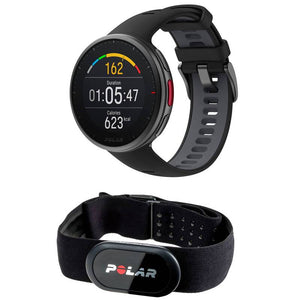 B-Ware Polar VANTAGE V2 BLACK HR Sportuhr Cardio Fitness Laufuhr GPS inkl H10 Brustg788