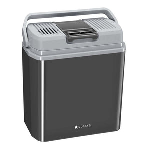B-Ware Kühlbox Nordpol Elektrische Kühlbox 24L 12V 230V Grau für Ausflüge und Reisen