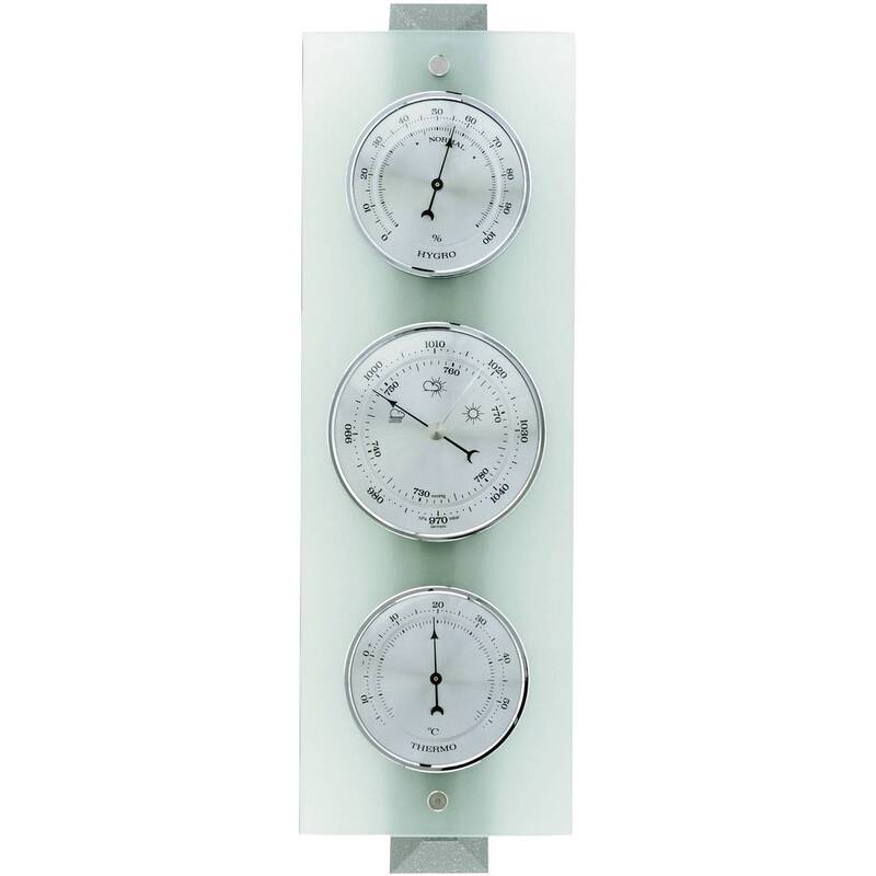 TFA Dostmann Analoge Wetterstation Vorhersage 12-24 Stunden grau 120x385x55mm - 4009816025463
