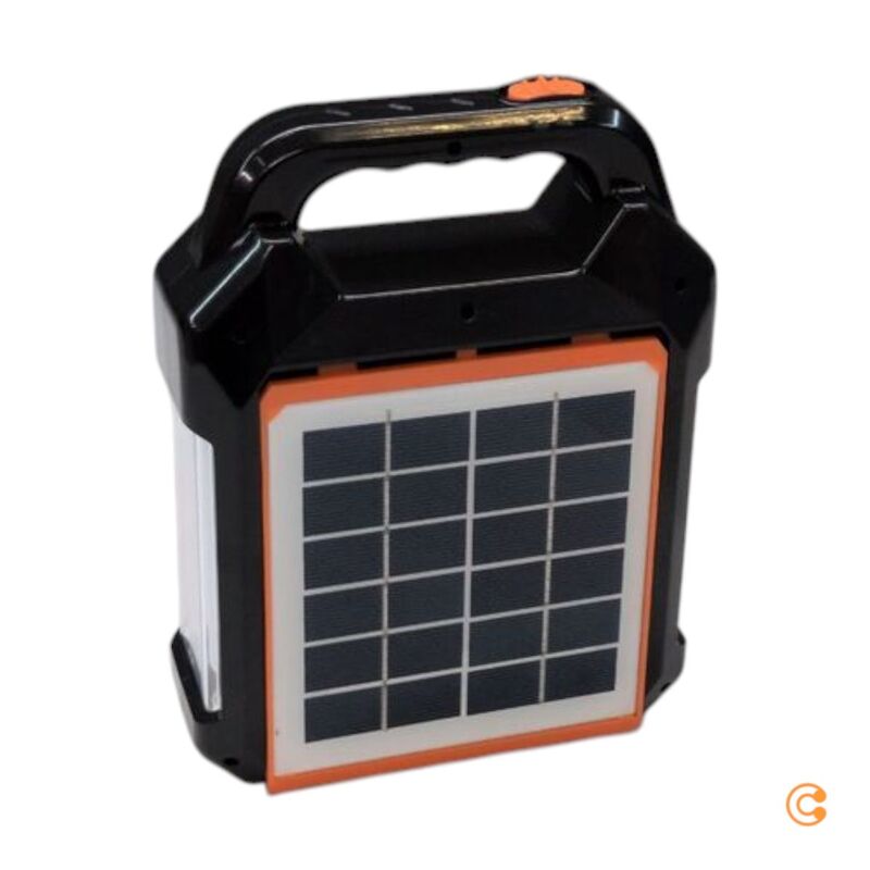 easymaxx Solar-Powerbank 10000mAh Akku Solar-Generator Kit schwarz mobil - 4052926094676
