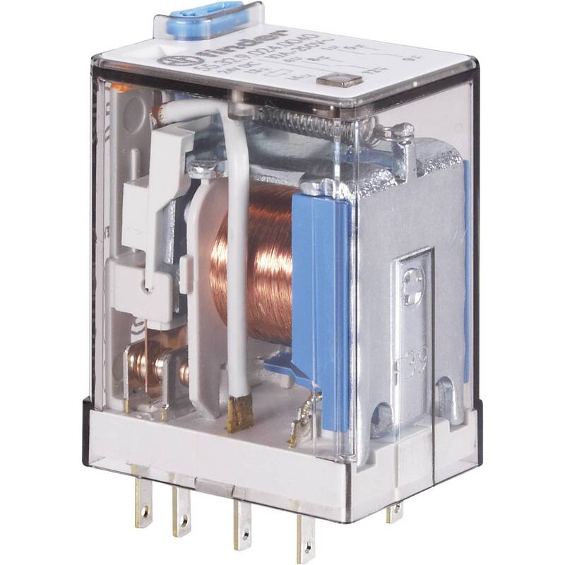 Finder Steckrelais 55.34.8.024.0040 24V AC 7A 4 Wechsler mit Prüftaste 1 St. - 2050010615624