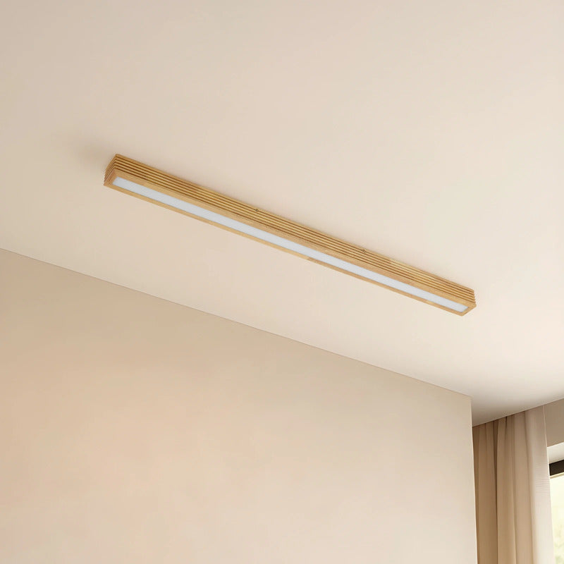 Lucande Deckenleuchte Lampe LED Eiche hellbraun Emara dimmbar Wohnzimmer Holz - 4255830900808