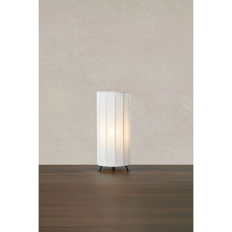 Markslöjd Tischlampe Leuchte Hikari Tisch Lampe Stoff Metall weiß 31,5 cm E27 - 7330024618213