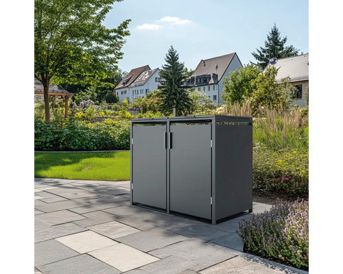 Konsta Mülltonnenbox Mülltonnenbox Mülltonnenabdeckung Garage 132x80x116cm - 4306516693566