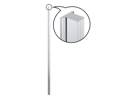 form&style Stapelprofil MODENA Duschabtrennung Aluminium chrom 1975mm 25x40mm - 4306517979607