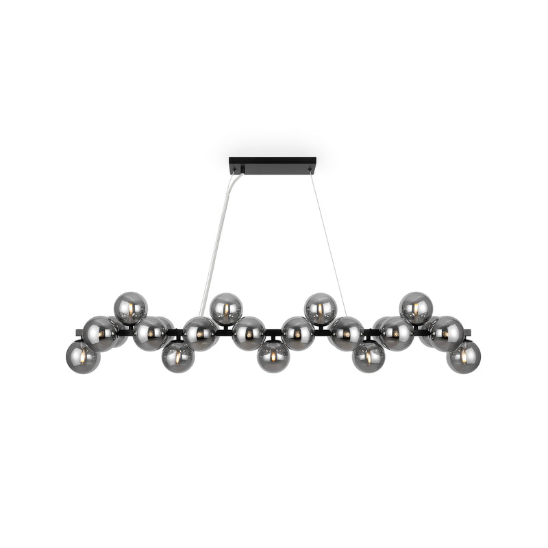 Maytoni Hängeleuchte Pendelleuchte Dallas 25-flg. dimmbar schwarz 123,5cm - 4099776029168