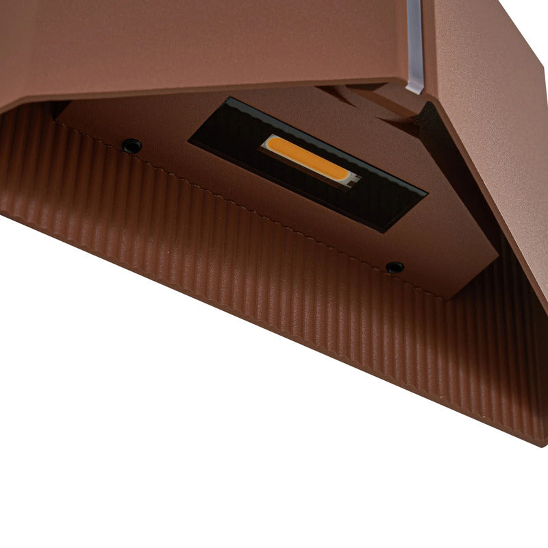 Lindby LED-Außenwandleuchte Anlira braun Up & Down IP65 9W warmweiß 1100lm - 4255830905162