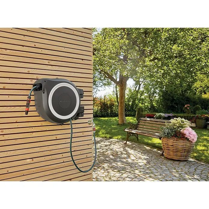 Gardena Wand-Schlauchbox RollUp XL 35m Schlauch mit Diebstahlschutz Schlauch - 4066407004948