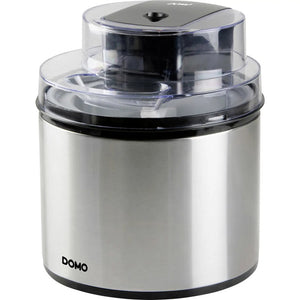 B-Ware DOMO Eismaschine 2l Edelstahl Eisbereiter Eismaschine für leckeres Eis schnell