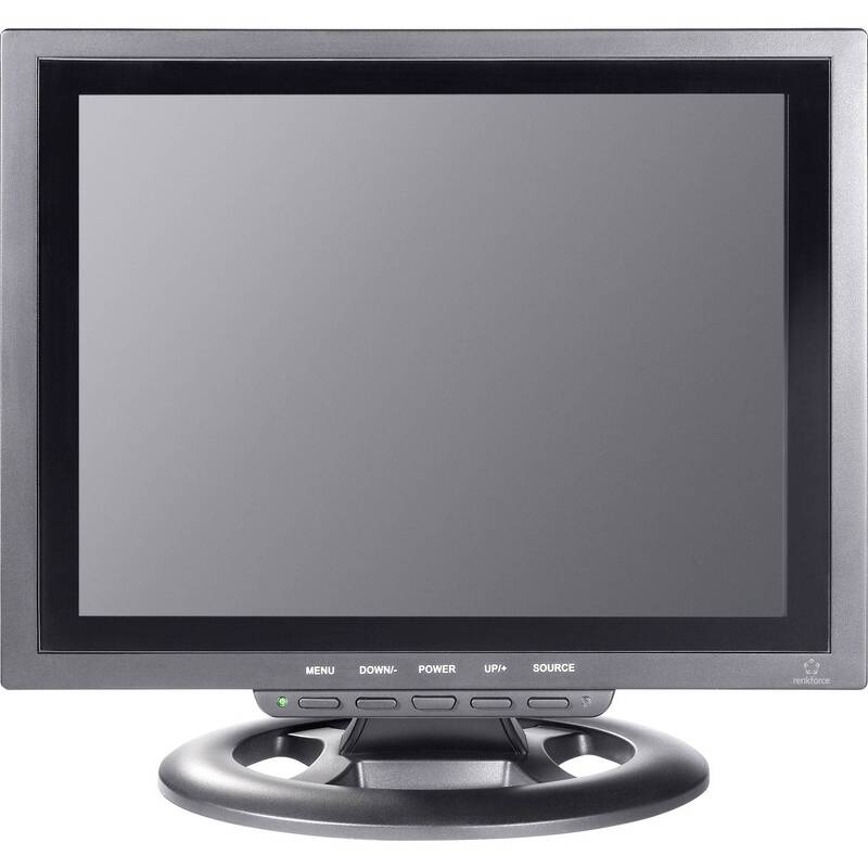 Renkforce LCD-Überwachungsmonitor Überwachungsbildschirm 30.48 cm 12 Zoll EEK: C - 4016138825596