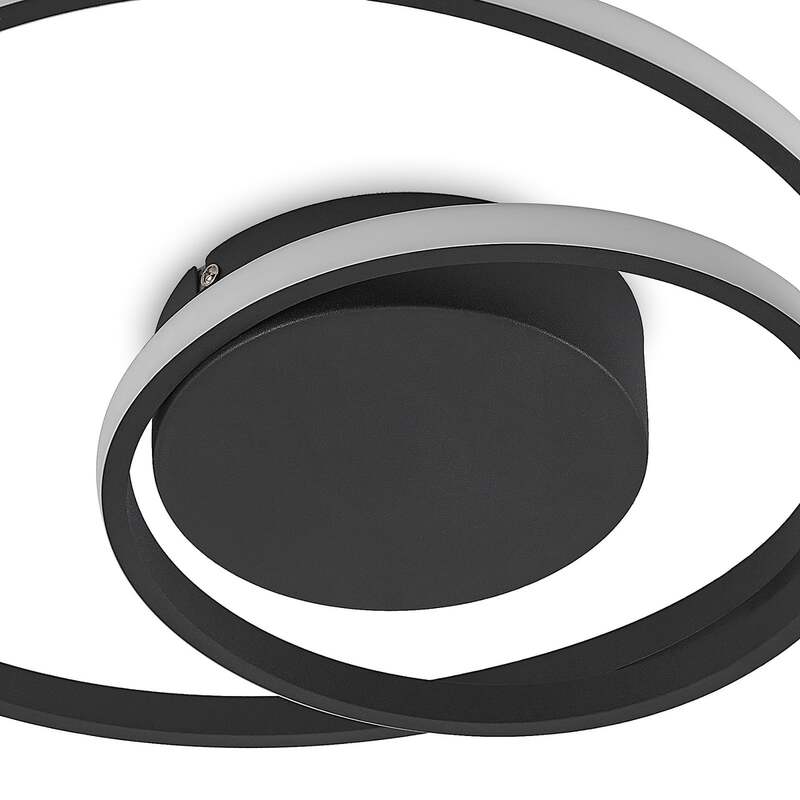 Lindby Deckenleuchte Deckenlampe LED Emisua dimmbar Fernbedienung schwarz m123 - 4251911705737