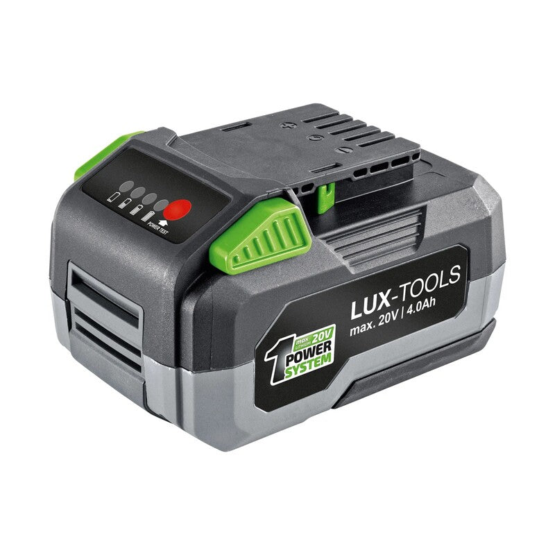 LUX-TOOLS 20 V Li-Ion Akku 4 Ah Lithium-Ionen Akku Ladegerät 2 Stunden - 4007871960521